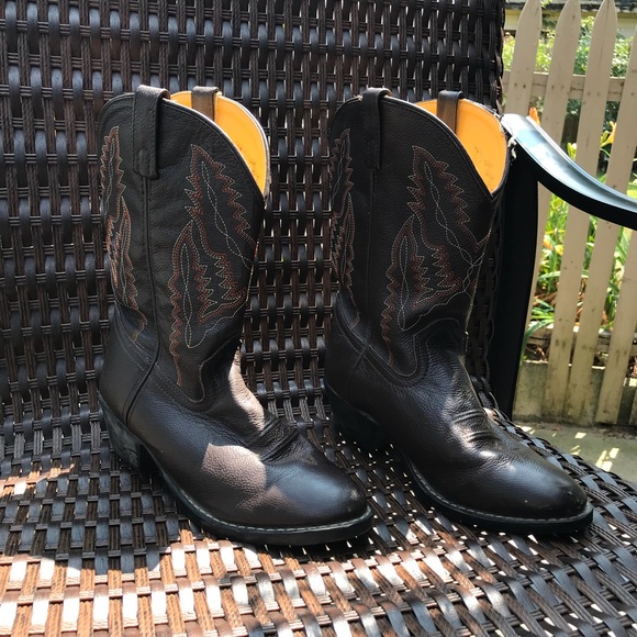 SMOKY Cowgirl boots Real leather. - Picture 1 of 7